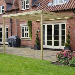 Rutland County Garden Furniture Ltd - Wall Mounted Box Pergola - L240 x W240 x H270 cm - Light Green Rutland County Garden Furniture Ltd - Wall Mounted Box Pergola - L240 x W240 x H270 cm - Light Green