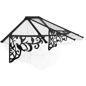 Palram - Patio Cover Lily Extendable Series Canopy Door Awning Kit 2130 Clear - Acrylic - L216 x W88 x H70 cm - Black Palram - Patio Cover Lily Extendable Series Canopy Door Awning Kit 2130 Clear - Acrylic - L216 x W88 x H70 cm - Black