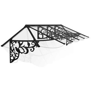 Palram - Patio Cover Lily Extendable Series Canopy Door Awning Kit 3600 Clear - Acrylic - L370.2 x W88 x H70 cm - Black Palram - Patio Cover Lily Extendable Series Canopy Door Awning Kit 3600 Clear - Acrylic - L370.2 x W88 x H70 cm - Black