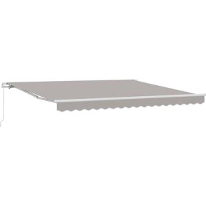 Vidaxl - Retractable Awning Light grey 400 x 300 cm Polyester Vidaxl - Retractable Awning Light grey 400 x 300 cm Polyester
