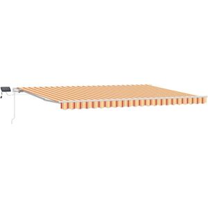 Vidaxl - Retractable Awning with Manual 500 x 300 cm Yellow and orange Vidaxl - Retractable Awning with Manual 500 x 300 cm Yellow and orange