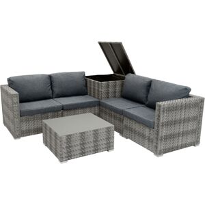 Monster Shop - Rattan Modular 6 Piece Furniture Set – Grey Monster Shop - Rattan Modular 6 Piece Furniture Set – Grey