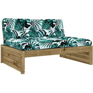 Vidaxl - Middle Sofa 120x80 cm Impregnated Wood Pine Vidaxl - Middle Sofa 120x80 cm Impregnated Wood Pine