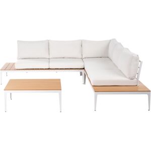 Beliani - Modern Garden Outdoor Conservatory Furniture Set Cushions Off-White Positano Beliani - Modern Garden Outdoor Conservatory Furniture Set Cushions Off-White Positano