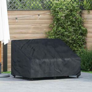 Garden Bench Cover Black 130 x 95 x 40 / 80 cm 210D fabric vidaXL Garden Bench Cover Black 130 x 95 x 40 / 80 cm 210D fabric vidaXL