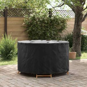 Outdoor Furniture Cover Black 128 x 128 x 71 cm 420D fabric vidaXL Outdoor Furniture Cover Black 128 x 128 x 71 cm 420D fabric vidaXL