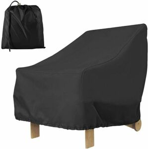Briday - Outdoor Garden Armchair Cover Deep Seat 210D Waterproof Windproof Anti uv Patio Chair Cover with Adjustable Rope,80x85x91.5cm (210D(Black)) Briday - Outdoor Garden Armchair Cover Deep Seat 210D Waterproof Windproof Anti uv Patio Chair Cover with Adjustable Rope,80x85x91.5cm (210D(Black))