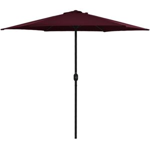 vidaXL Garden Parasol with Aluminium Pole 270x246 cm Bordeaux Red - Garden Parasol vidaXL Garden Parasol with Aluminium Pole 270x246 cm Bordeaux Red - Garden Parasol