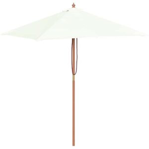 vidaXL Garden Parasol with Wooden Pole - UV protection - Easy to clean - 150x200 cm - Beige vidaXL Garden Parasol with Wooden Pole - UV protection - Easy to clean - 150x200 cm - Beige