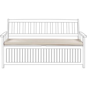 Beliani - Outdoor Seat Cushion Bench Pad Polyester Water Resistant 148 cm Taupe Sovana Beliani - Outdoor Seat Cushion Bench Pad Polyester Water Resistant 148 cm Taupe Sovana