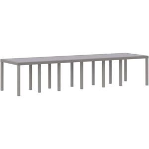 Vidaxl Light Grey Metal Garden Table - Garden Table Vidaxl Light Grey Metal Garden Table - Garden Table