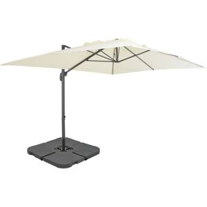 vidaXL Outdoor Umbrella with Portable Base Garden Sunshade Sun Shelter vidaXL Outdoor Umbrella with Portable Base Garden Sunshade Sun Shelter