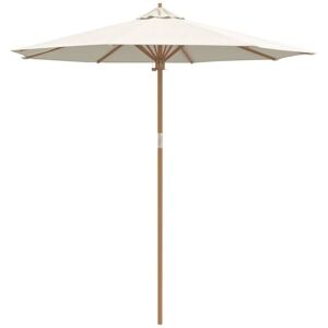 Garden Parasol Cream white 240 x 240 x 260 cm Bamboo Vidaxl Garden Parasol Cream white 240 x 240 x 260 cm Bamboo Vidaxl