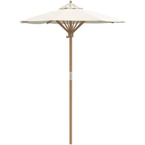 Garden Parasol Cream white 150 x 150 x 210 cm Bamboo vidaXL Garden Parasol Cream white 150 x 150 x 210 cm Bamboo vidaXL