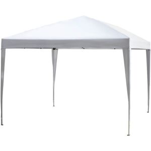 Outsunny - 3 x 3M Garden Heavy Duty Pop Up Gazebo Marquee Party Tent Wedding Canopy (White) With Carry Bag - White Outsunny - 3 x 3M Garden Heavy Duty Pop Up Gazebo Marquee Party Tent Wedding Canopy (White) With Carry Bag - White