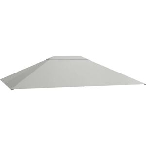 Outsunny 3 x 4m Gazebo Canopy Replacement Gazebo Roof Cover Light Grey Outsunny 3 x 4m Gazebo Canopy Replacement Gazebo Roof Cover Light Grey