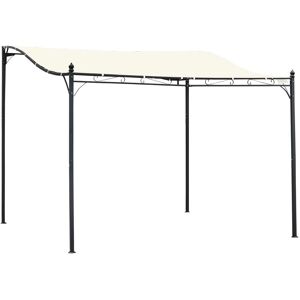 Outsunny 3m x 3m Deluxe Canopy Metal Wall Gazebo Awning Garden Marquee Shelter Door Porch Outsunny 3m x 3m Deluxe Canopy Metal Wall Gazebo Awning Garden Marquee Shelter Door Porch