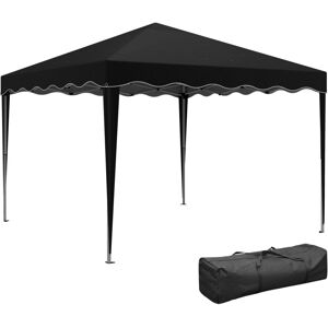 Outsunny - 3x3(m) Pop Up Gazebo Marquee Tent for Garden w/ Carry Bag Black Outsunny - 3x3(m) Pop Up Gazebo Marquee Tent for Garden w/ Carry Bag Black