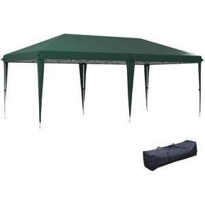 Outsunny - 6 x 3(m) Pop Up Gazebo Patio Party Event Heavy Duty Canopy Green Outsunny - 6 x 3(m) Pop Up Gazebo Patio Party Event Heavy Duty Canopy Green
