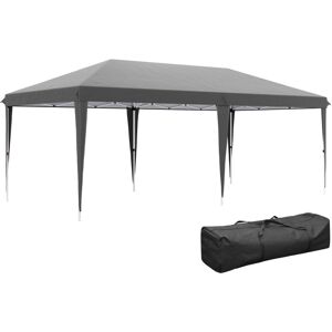 Outsunny 6 x 3(m) Pop Up Gazebo Patio Party Event Heavy Duty Canopy Grey Outsunny 6 x 3(m) Pop Up Gazebo Patio Party Event Heavy Duty Canopy Grey