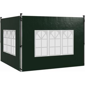 Outsunny Gazebo Side Panels for 3x3(m) or 3x6m Gazebo Canopy, 2 Pack Dark Green Outsunny Gazebo Side Panels for 3x3(m) or 3x6m Gazebo Canopy, 2 Pack Dark Green