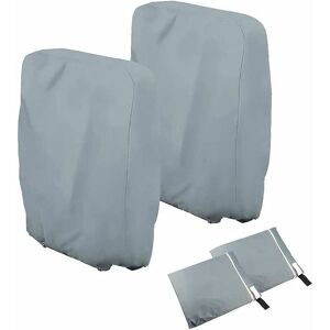 GOTRAYS Pack Folding Chair Covers - Garden Chair Covers - Windproof - Anti-UV - Waterproof (Grey) GOTRAYS Pack Folding Chair Covers - Garden Chair Covers - Windproof - Anti-UV - Waterproof (Grey)