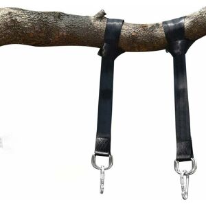 ALWAYSH Pack of 2 Heavy Duty Hammock Kit with Heavy Suspension Straps 150CM with D-Ring - Two Carabiner Hooks - Max Load 500KG - 100% Non-Stretch Terylene ALWAYSH Pack of 2 Heavy Duty Hammock Kit with Heavy Suspension Straps 150CM with D-Ring - Two Carabiner Hooks - Max Load 500KG - 100% Non-Stretch Terylene