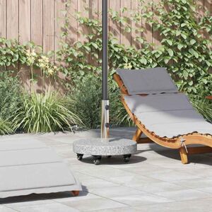 Parasol Base Grey 45 x 45 x 45 cm Granite vidaXL Parasol Base Grey 45 x 45 x 45 cm Granite vidaXL