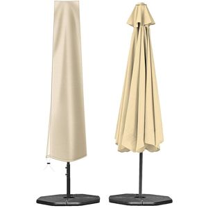 DEWDAT Parasol Cover, Double Layer Waterproof UV-Resistant 210D Oxford Fabric Parasol Cover (1903050cm) Beige DEWDAT Parasol Cover, Double Layer Waterproof UV-Resistant 210D Oxford Fabric Parasol Cover (1903050cm) Beige