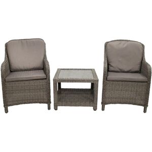Paris 2 Seater Imperial Companion Set - Aluminium/Rattan Weave Paris 2 Seater Imperial Companion Set - Aluminium/Rattan Weave