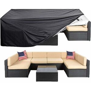 DEWDAT Patio Furniture Cover, Super Large Outdoor Furniture Cover, Table Chair Sofa Cover, Waterproof Dustproof Protective Cover, Anti-UV/Wind (315x160x74cm) DEWDAT Patio Furniture Cover, Super Large Outdoor Furniture Cover, Table Chair Sofa Cover, Waterproof Dustproof Protective Cover, Anti-UV/Wind (315x160x74cm)