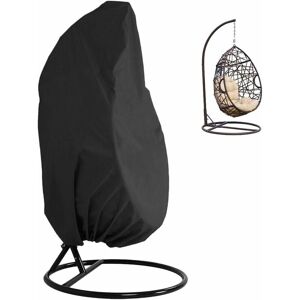 HOOPZI Patio Hanging Chair Cover 210D Oxford Fabric Waterproof Veranda Patio Cocoon Egg Chair Garden Furniture Protective Cover with Elastic Hem Drawstrings HOOPZI Patio Hanging Chair Cover 210D Oxford Fabric Waterproof Veranda Patio Cocoon Egg Chair Garden Furniture Protective Cover with Elastic Hem Drawstrings