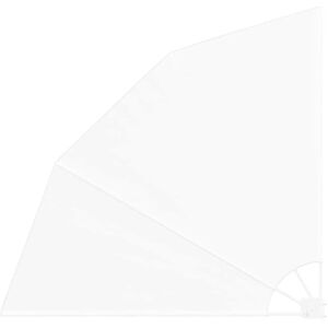 vidaXL Balcony Privacy Screen White 160 x 160 cm Fabric - Privacy Screen vidaXL Balcony Privacy Screen White 160 x 160 cm Fabric - Privacy Screen