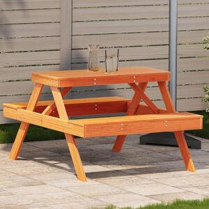 Vidaxl - Picnic Table Wax Brown 105x134x75 cm Solid Wood Pine Vidaxl - Picnic Table Wax Brown 105x134x75 cm Solid Wood Pine
