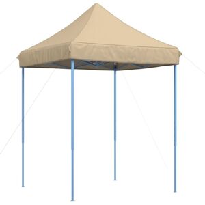 vidaXL Steel 2x2m Beige Folding Party Tent - Outdoor Canopy vidaXL Steel 2x2m Beige Folding Party Tent - Outdoor Canopy