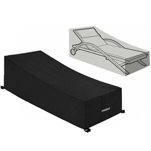 IKODM Promotion Protective Cover, Waterproof, Windproof, Anti-UV, 210D Oxford Fabric Protective Cover for Sun Lounger, Deckchair (210x75x40/80cm) – Black IKODM Promotion Protective Cover, Waterproof, Windproof, Anti-UV, 210D Oxford Fabric Protective Cover for Sun Lounger, Deckchair (210x75x40/80cm) – Black