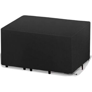 IKODM Rattan Garden Furniture Cover, Large Outdoor Table Cover, Waterproof and Heavy Duty, Oxford, 242 x 162 x 100 cm IKODM Rattan Garden Furniture Cover, Large Outdoor Table Cover, Waterproof and Heavy Duty, Oxford, 242 x 162 x 100 cm