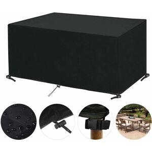 BARES Rectangular Garden Table Cover Protective Cover for Garden Furniture Waterproof Protective Cover for Garden Furniture Waterproof Protective Tarpaulin BARES Rectangular Garden Table Cover Protective Cover for Garden Furniture Waterproof Protective Cover for Garden Furniture Waterproof Protective Tarpaulin