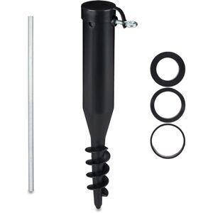 Relaxdays - 3x Parasol Anchor, Ground Spike, Screw in, Adapter, 40-52 mm, Plastic, Sunshade, Holder, Secure, Plant Relaxdays - 3x Parasol Anchor, Ground Spike, Screw in, Adapter, 40-52 mm, Plastic, Sunshade, Holder, Secure, Plant