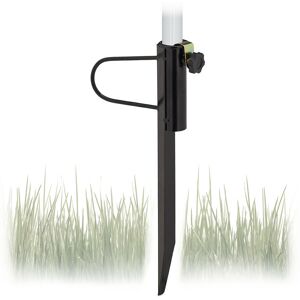 Relaxdays Parasol Spike for Poles up to 32 mm, for Garden, Camping & Beach, Stable Fix, Steel, 42 x 20 x 5 cm, Black Relaxdays Parasol Spike for Poles up to 32 mm, for Garden, Camping & Beach, Stable Fix, Steel, 42 x 20 x 5 cm, Black