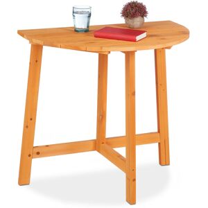 Relaxdays - Folding Table, Semi-Circular, HxWxD: 74 x 80 x 50 cm, Balcony & Garden, Fir Wood, Outdoor, Wall Tabletop, Wood Relaxdays - Folding Table, Semi-Circular, HxWxD: 74 x 80 x 50 cm, Balcony & Garden, Fir Wood, Outdoor, Wall Tabletop, Wood