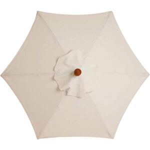 TONCHEAN Replacement cover for parasol, 6 ribs, 2.7 m, waterproof, anti-UV, spare fabric, cream white TONCHEAN Replacement cover for parasol, 6 ribs, 2.7 m, waterproof, anti-UV, spare fabric, cream white