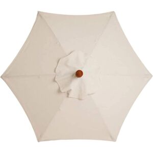 TONCHEAN Replacement cover for parasol, 6 ribs, 3 m, waterproof, anti-UV, spare fabric, cream white TONCHEAN Replacement cover for parasol, 6 ribs, 3 m, waterproof, anti-UV, spare fabric, cream white