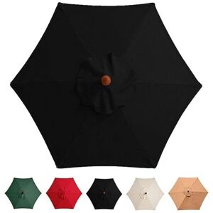 COOCHEER Replacement Parasol Cover 3M, 6 Arms, Garden Canopy, Replacement Parasol Cover, (Canopy Only)/Black COOCHEER Replacement Parasol Cover 3M, 6 Arms, Garden Canopy, Replacement Parasol Cover, (Canopy Only)/Black