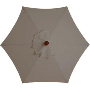 BEIJIYI Replacement Umbrella Cover - 6 Ribs - 3M - Waterproof - Anti-UV - Replacement Fabric (3M / 9.8ft, Khaki) BEIJIYI Replacement Umbrella Cover - 6 Ribs - 3M - Waterproof - Anti-UV - Replacement Fabric (3M / 9.8ft, Khaki)