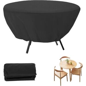 BEIJIYI Round Garden Table Cover, Waterproof Round Garden Table Cover, 127x58cm, Dustproof Patio Furniture Cover, Outdoor Table Cover, for Garden Tables BEIJIYI Round Garden Table Cover, Waterproof Round Garden Table Cover, 127x58cm, Dustproof Patio Furniture Cover, Outdoor Table Cover, for Garden Tables