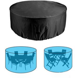 ANPVIZ Round Outdoor Furniture Cover, 210D Oxford Fabric, Waterproof, Dustproof, for Garden Furniture, 185 x 110 cm ANPVIZ Round Outdoor Furniture Cover, 210D Oxford Fabric, Waterproof, Dustproof, for Garden Furniture, 185 x 110 cm
