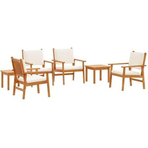 Vidaxl - Garden Sofa Set 6 pcs Brown 45 x 45 x 38cm Solid Acacia wood Vidaxl - Garden Sofa Set 6 pcs Brown 45 x 45 x 38cm Solid Acacia wood