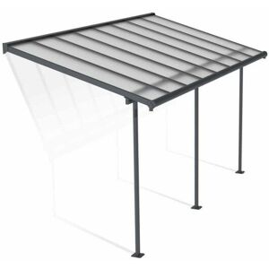 Palram - Patio Cover Sierra 2.3X4.6 Clear - Polycarbonate - L447.5 x W224 x H300 - Grey Palram - Patio Cover Sierra 2.3X4.6 Clear - Polycarbonate - L447.5 x W224 x H300 - Grey