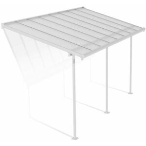 Palram - Patio Cover Sierra 2.3 x 4.6 Clear - Polycarbonate - L447.5 x W224 x H300 cm - White Palram - Patio Cover Sierra 2.3 x 4.6 Clear - Polycarbonate - L447.5 x W224 x H300 cm - White